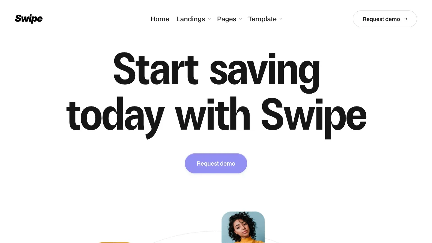 Vista previa de la plantilla Get Swipe