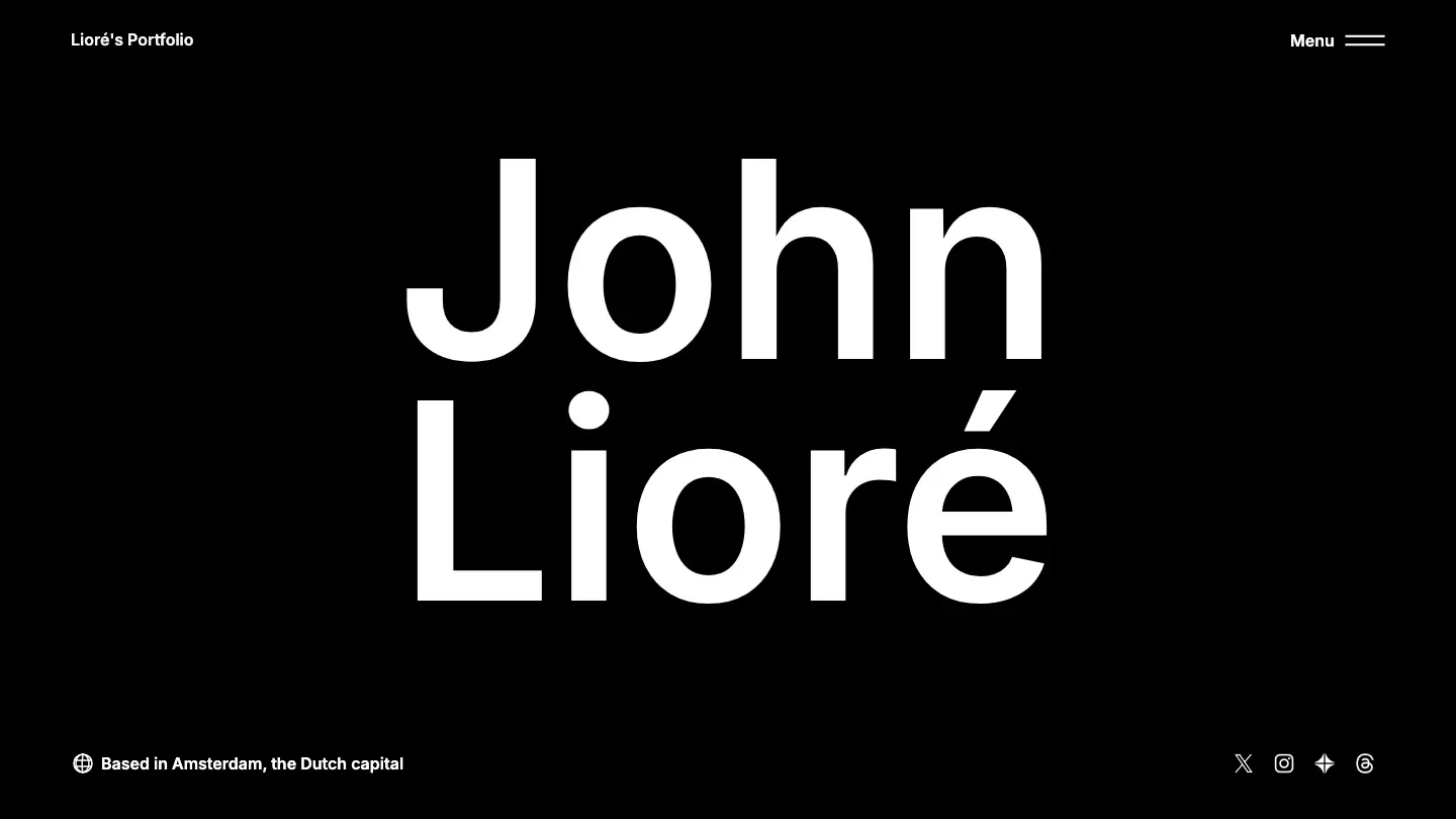 Prévia do template Liore