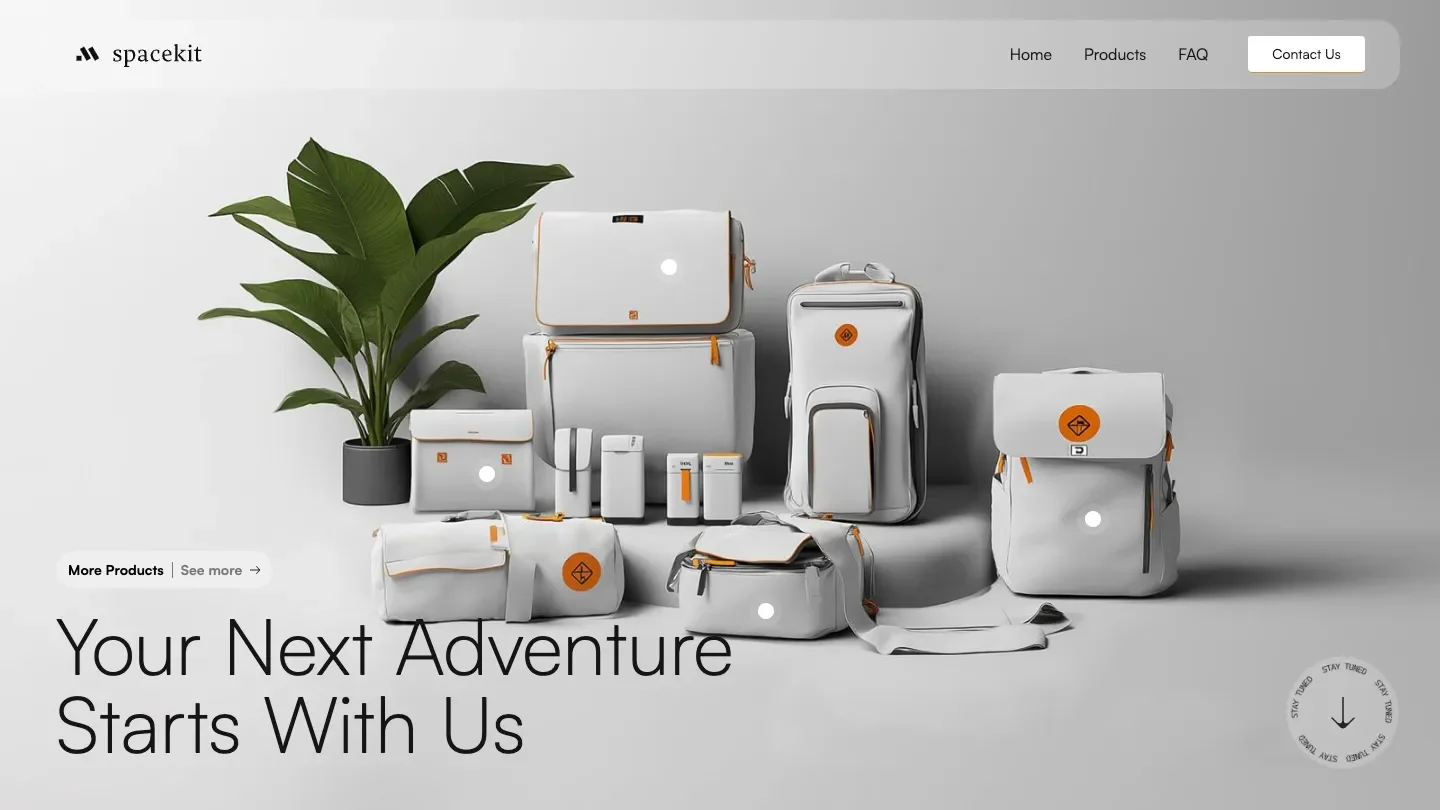 Prévia do template Spacekit