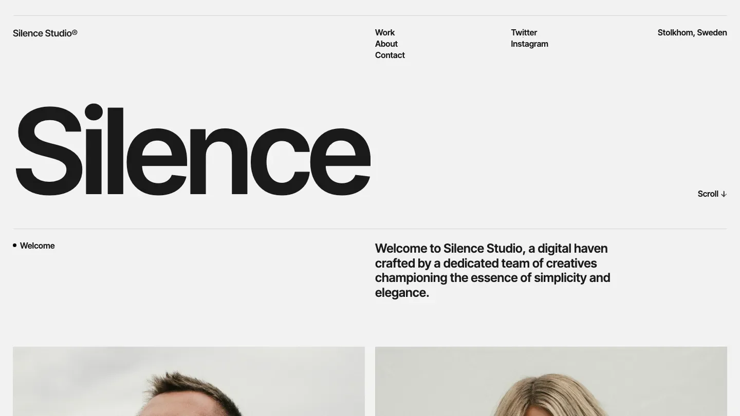 Prévia do template SilenceFolio