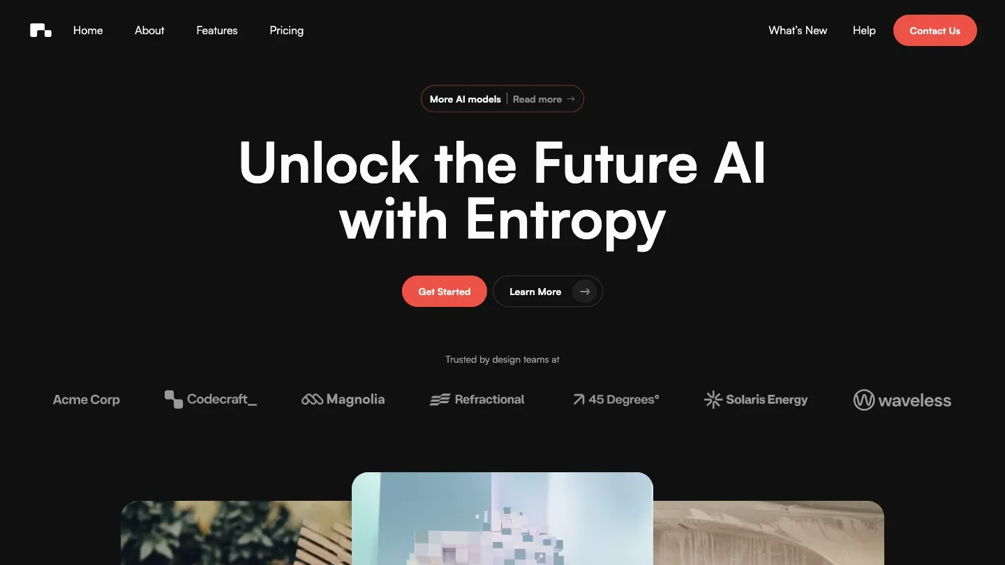 Prévia do template Entropy
